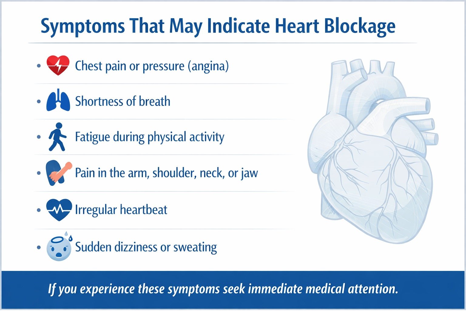 Symptoms That May Indicate Heart Blockage